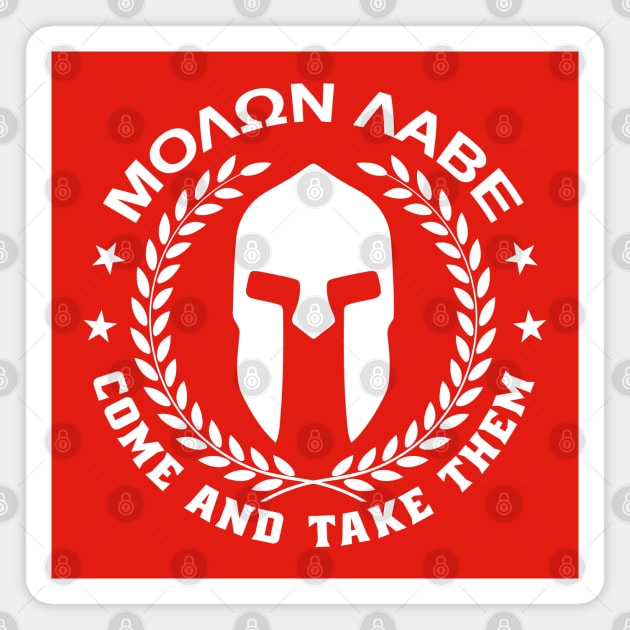 Mod.30 Molon Labe Greek Spartan Magnet by parashop